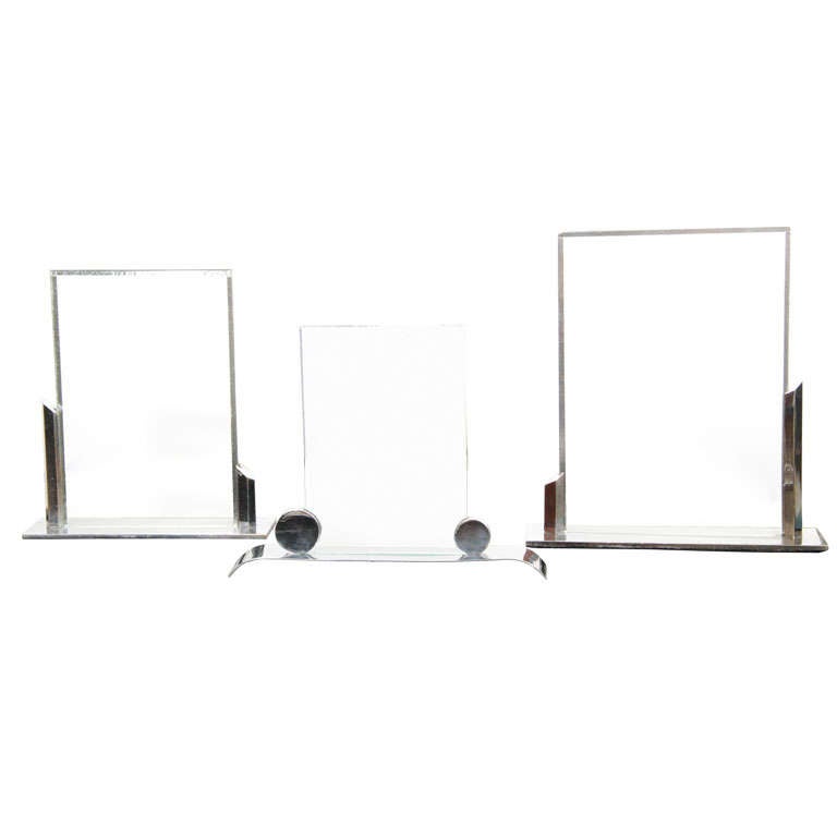 Collection of Three Art Deco Table Top Picture Frames